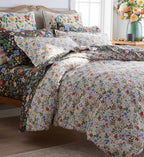 FernPaperCo™ - Percale Comforter - Strawberry Fields White