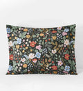 FernPaperCo™ - Percale Sham - Strawberry Fields Black