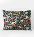 FernPaperCo™ - Percale Sham - Strawberry Fields Black