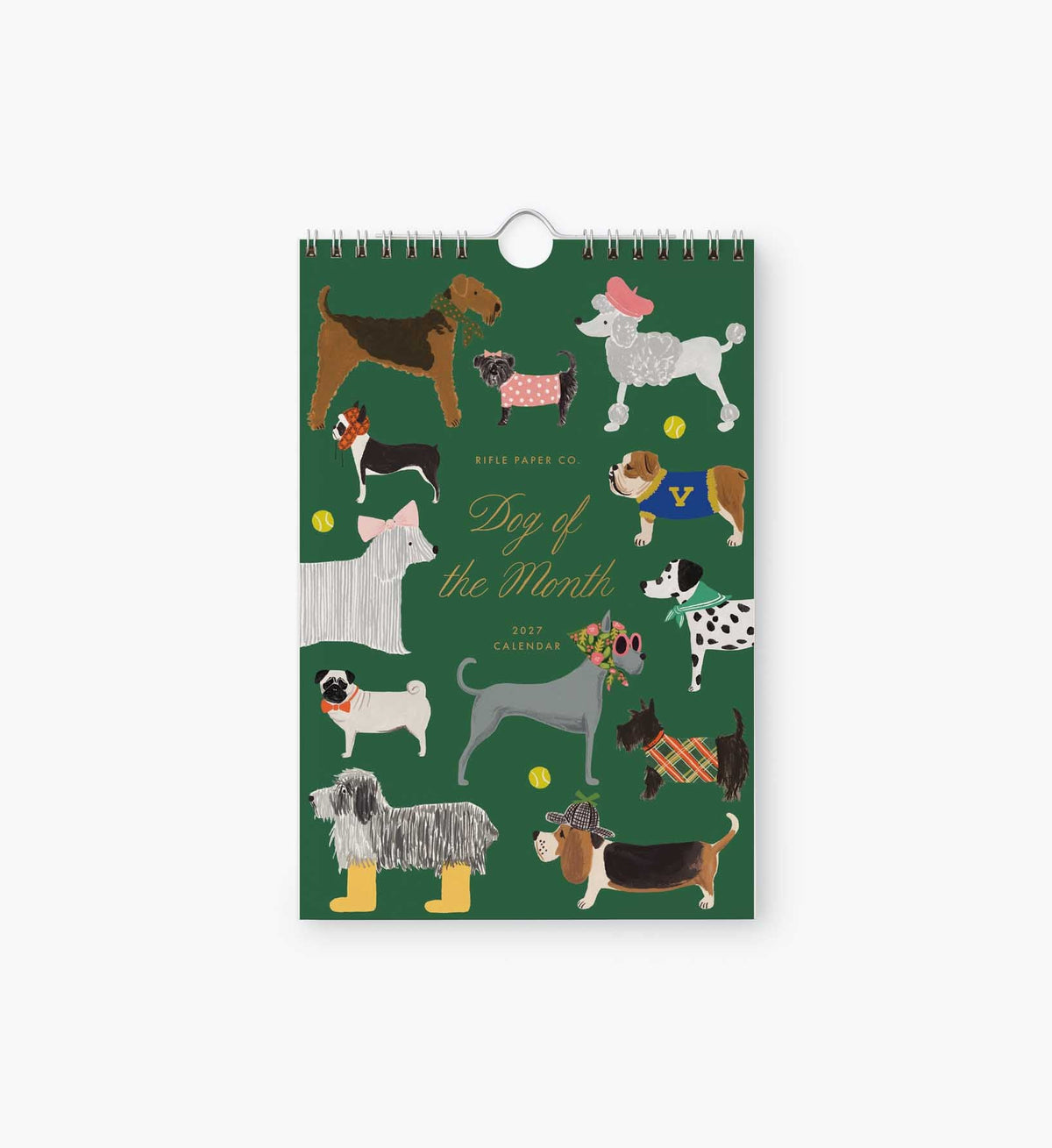 FernPaperCo™ - 2027 Kitchen Calendar - Dog of the Month