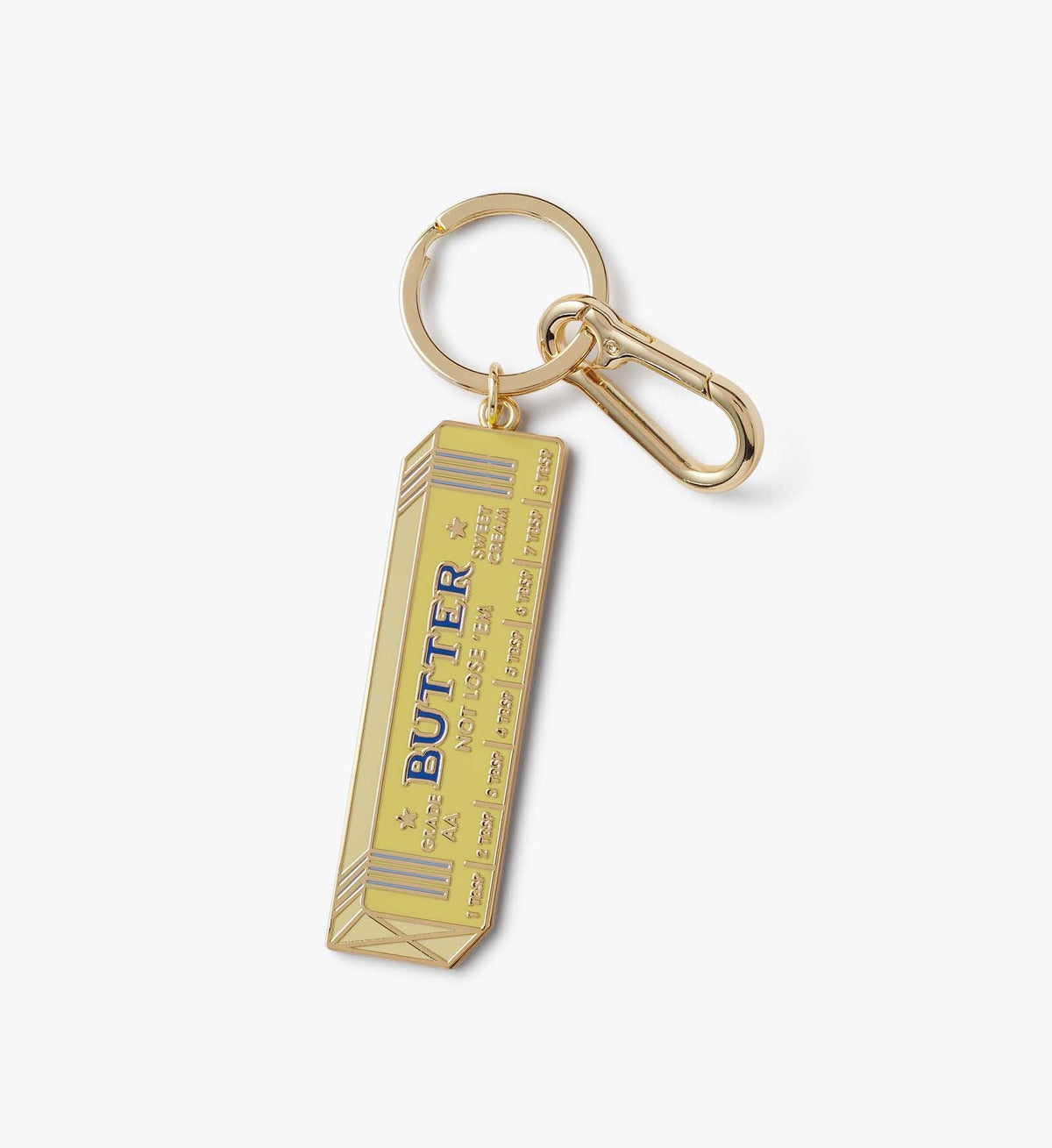 FernPaperCo™ - Enamel Keychain - Butter Not Lose 'Em