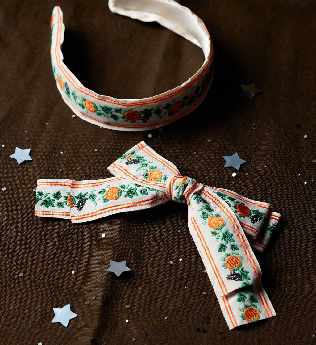 FernPaperCo™ - Bow Clip - Pumpkin Patch