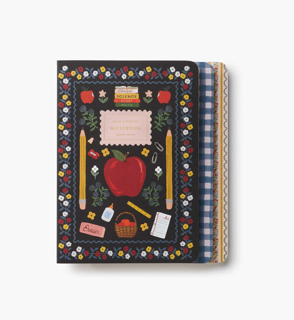 FernPaperCo™ - Stitched Notebook Set - Schoolhouse