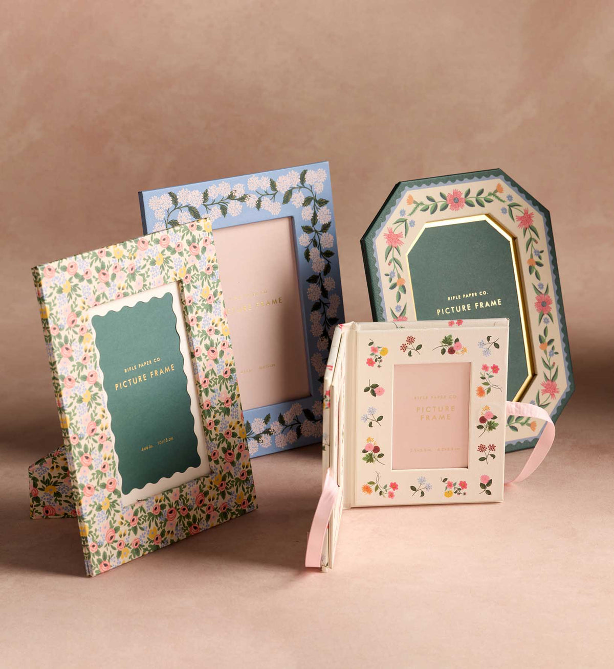 FernPaperCo™ - Paper Wrapped Picture Frame - Hydrangea