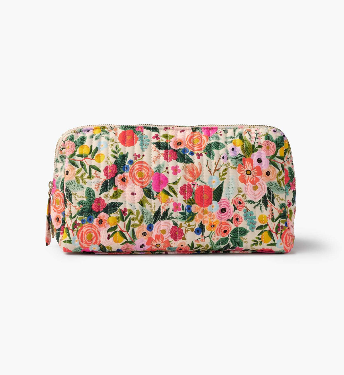 FernPaperCo™ - Quilted Large Cosmetic Pouch - Garden Party