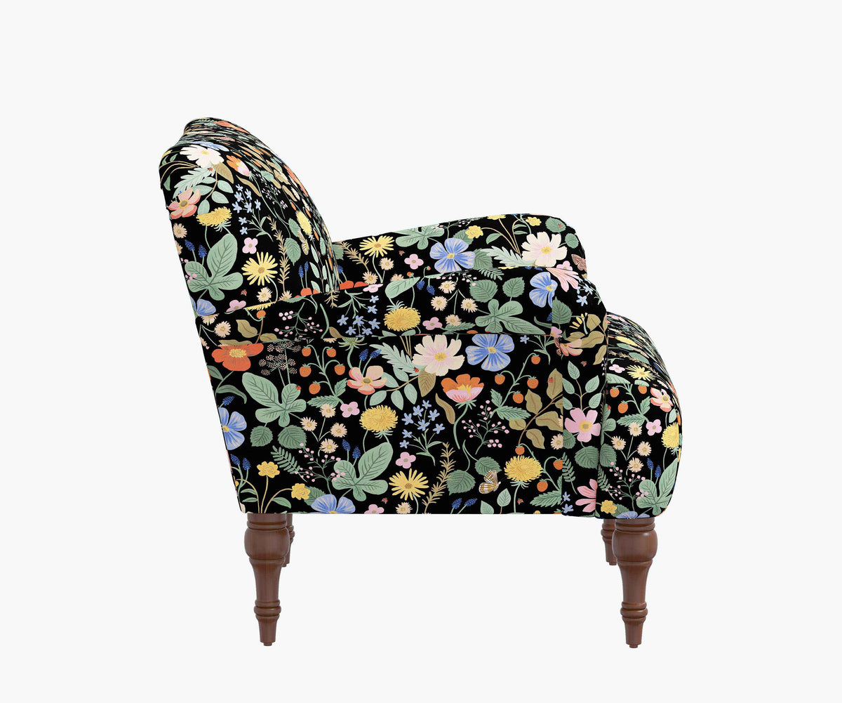 FernPaperCo™ - Bristol Armchair - Strawberry Fields