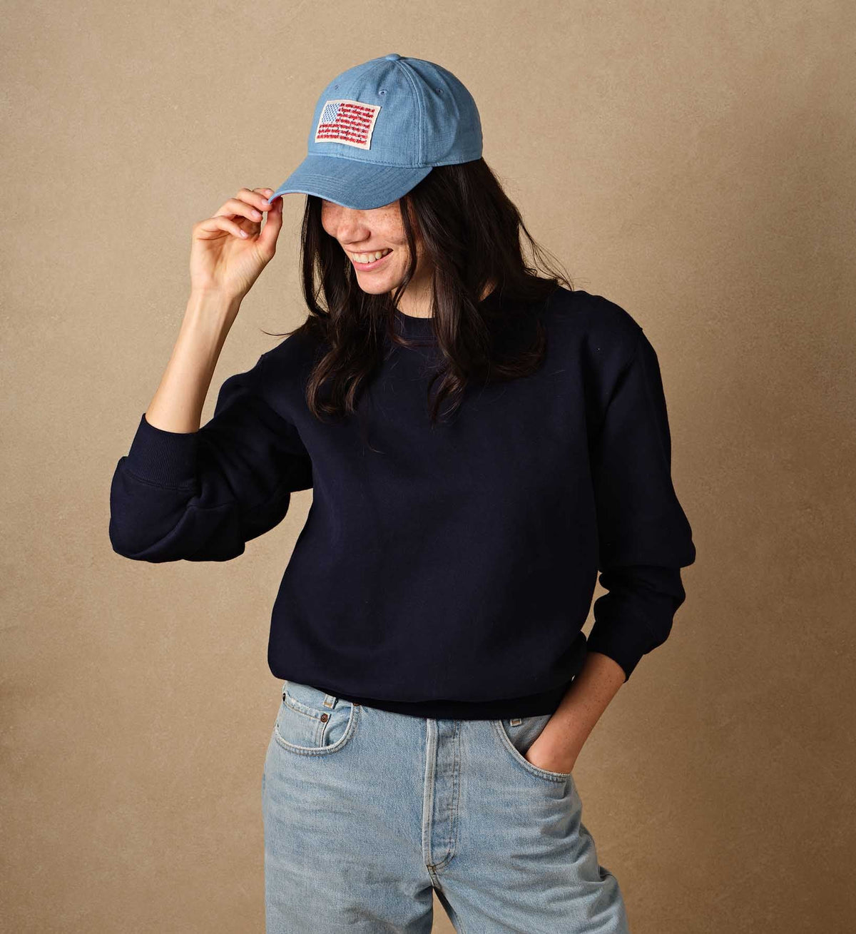 FernPaperCo™ - Baseball Cap - Americana Denim